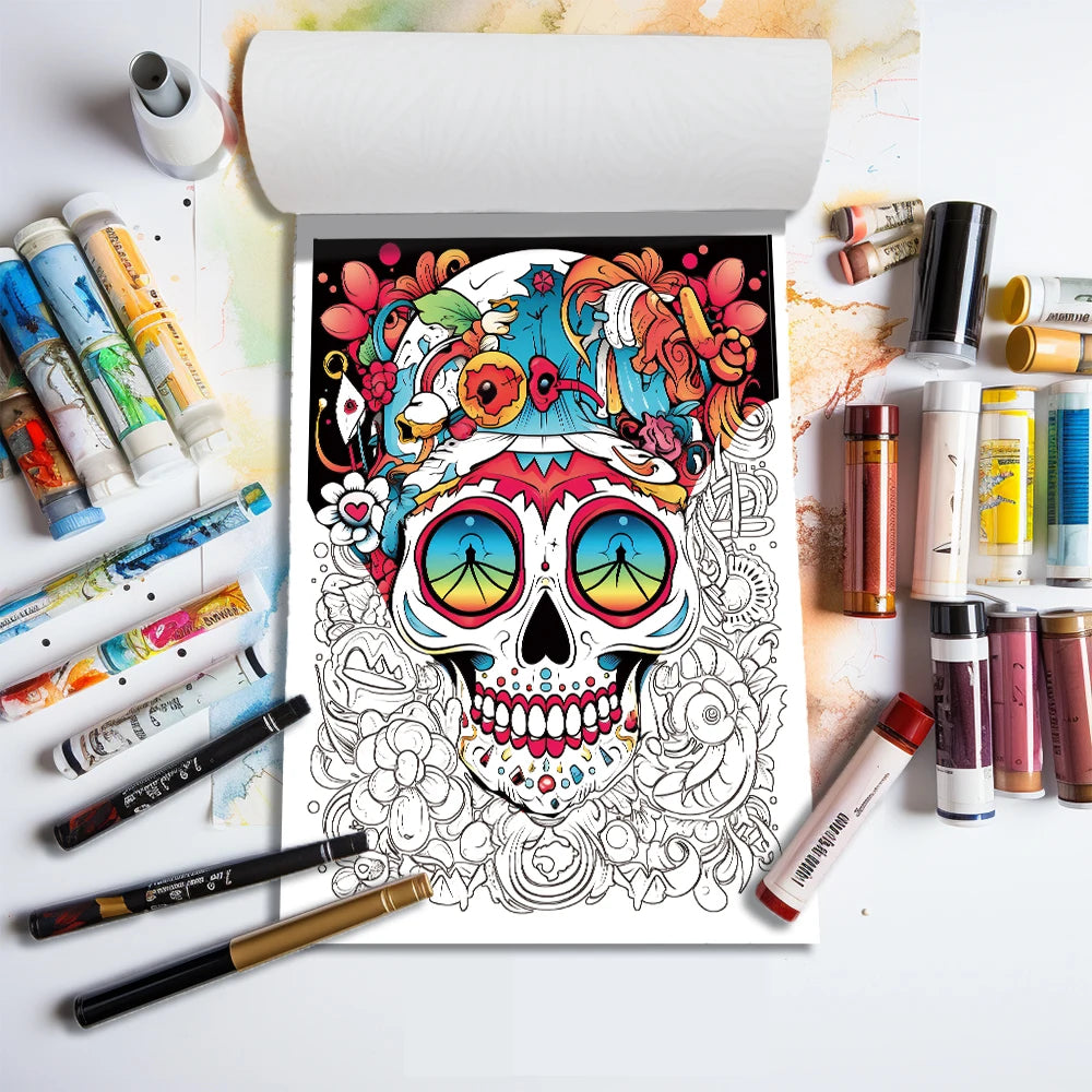 Livre de coloriage A4 pour adolescents