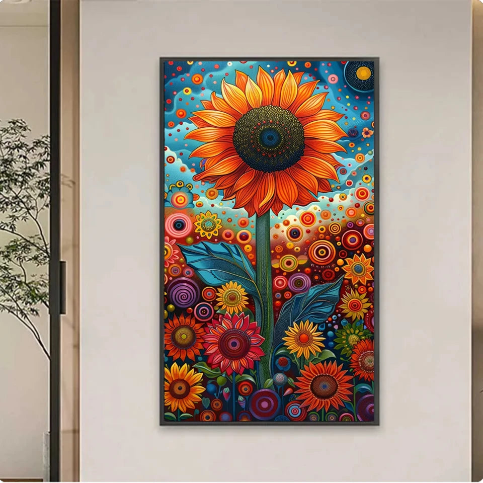 Diamond Painting Colorful Sunflowers