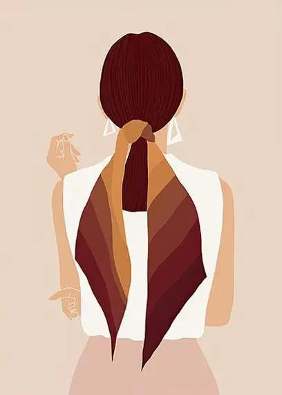 Painting by numbers minimalist women