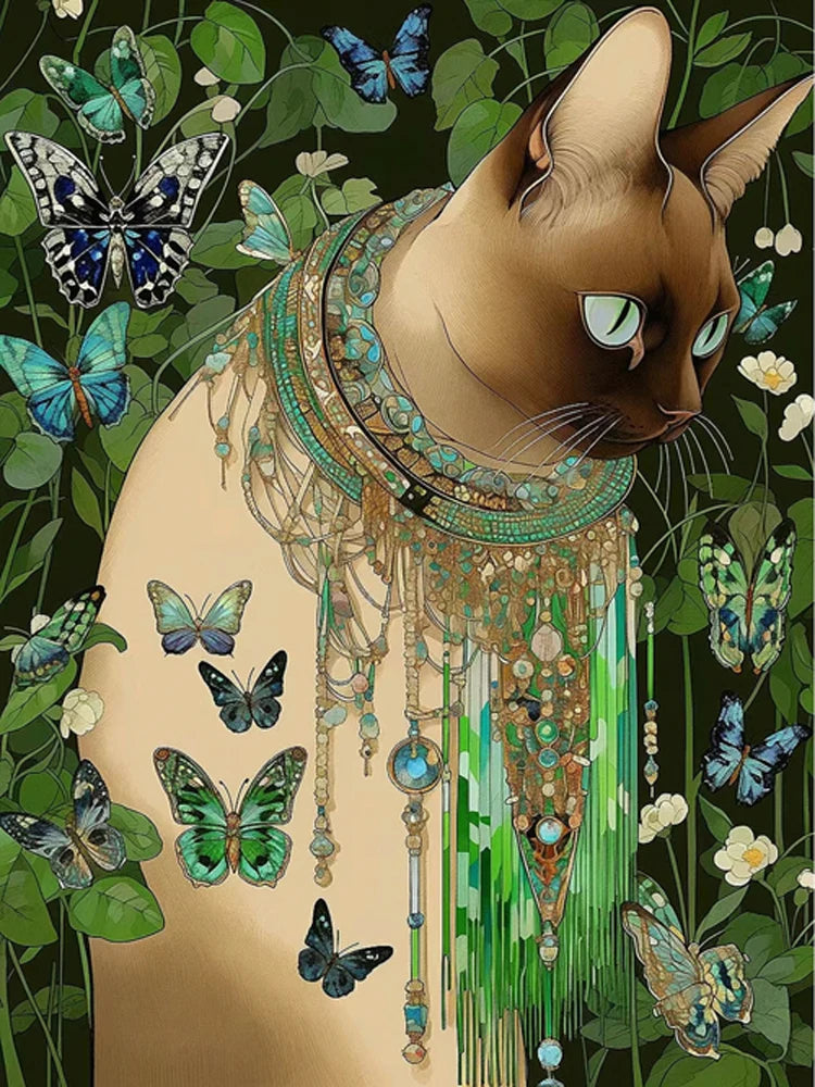 Kits 5D DIY Peintures à diamants chat