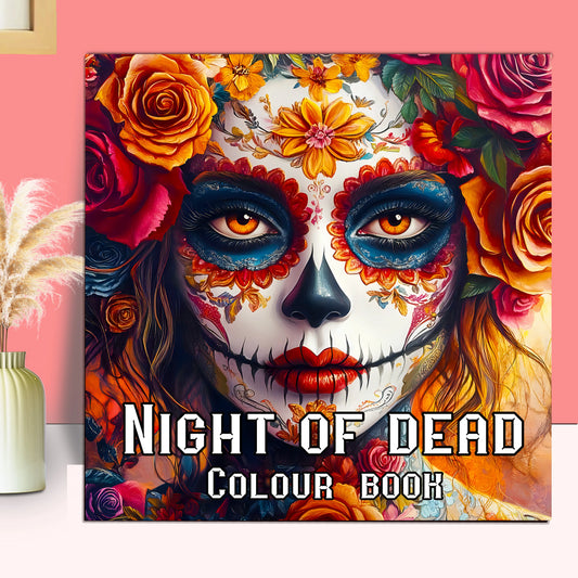 Livre de coloriage sur le thème de la nuit des morts
