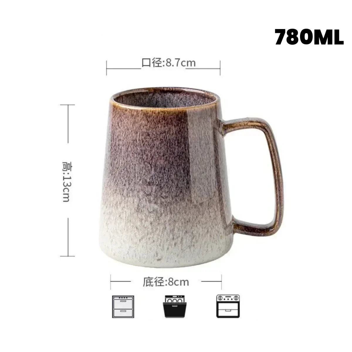 Large Tasse  en Céramique 26OZ / 780ML