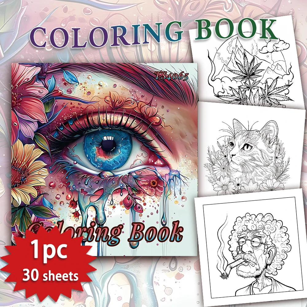 Coloring books different themes