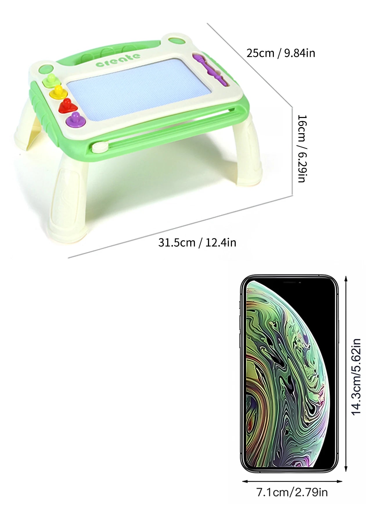 Magnetic drawing tablet for children