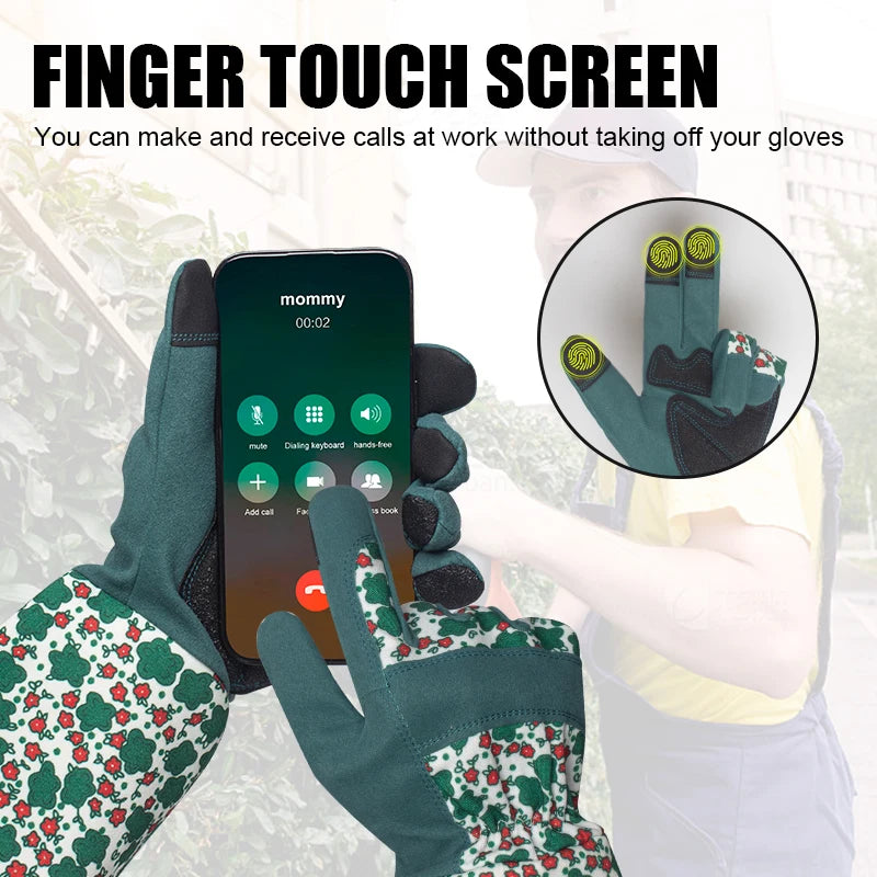 Gants de jardinage longs respirants