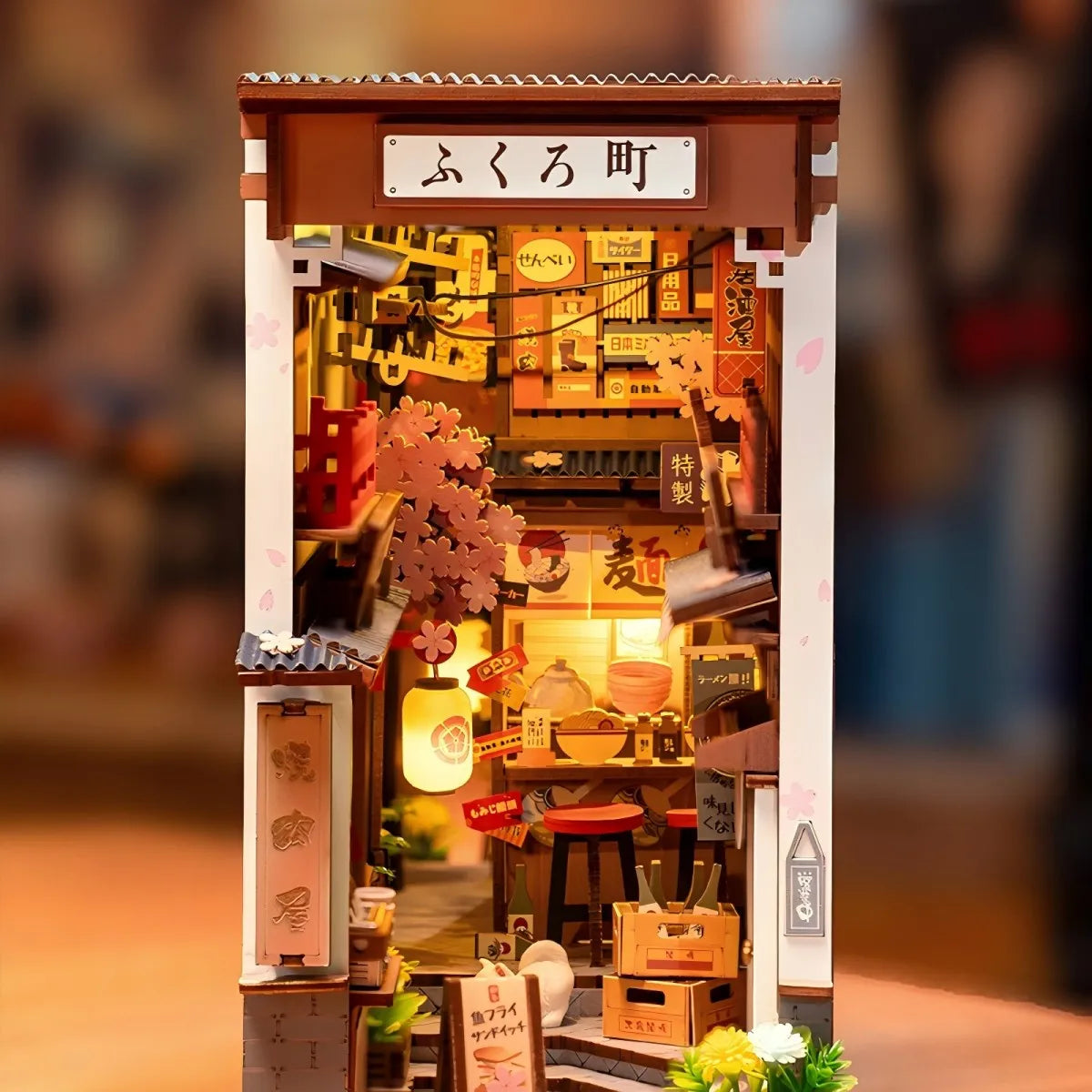 Robotime Rolife DIY Japanese Alley Sakura / Wine Model