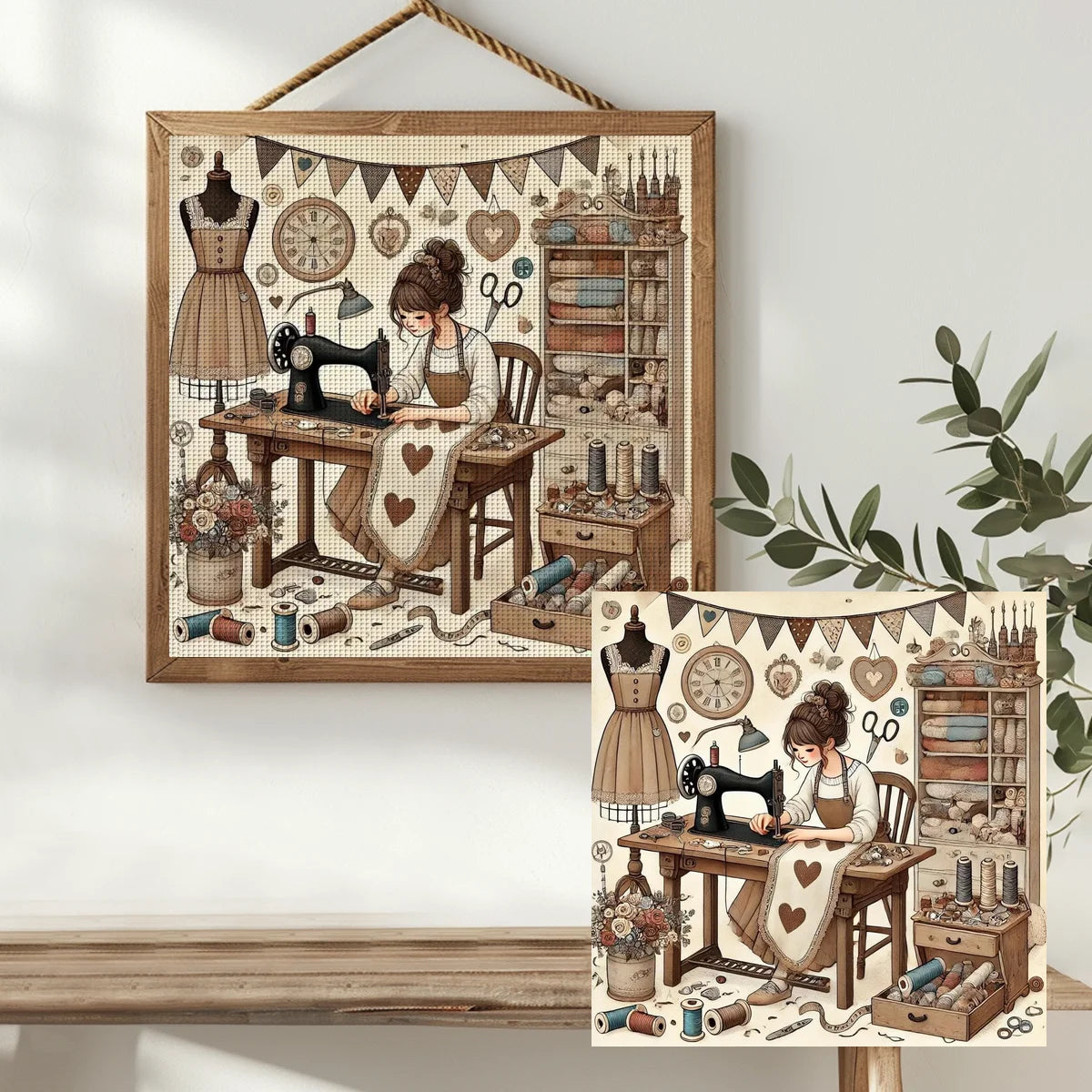 Kit de points de croix couture estampillé point de croix kit de bricolage