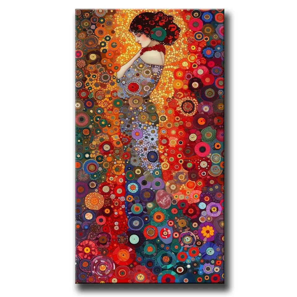 Peinture à diamants d'inspiration femme Klimt 5D