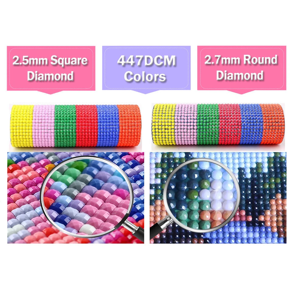 Kits 5D DIY Peintures à diamants chat