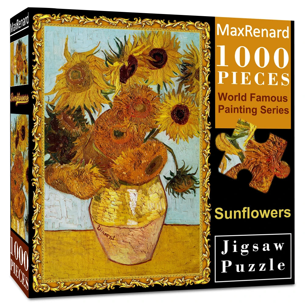 Van Gogh Sunflowers 1000 Piece Puzzle