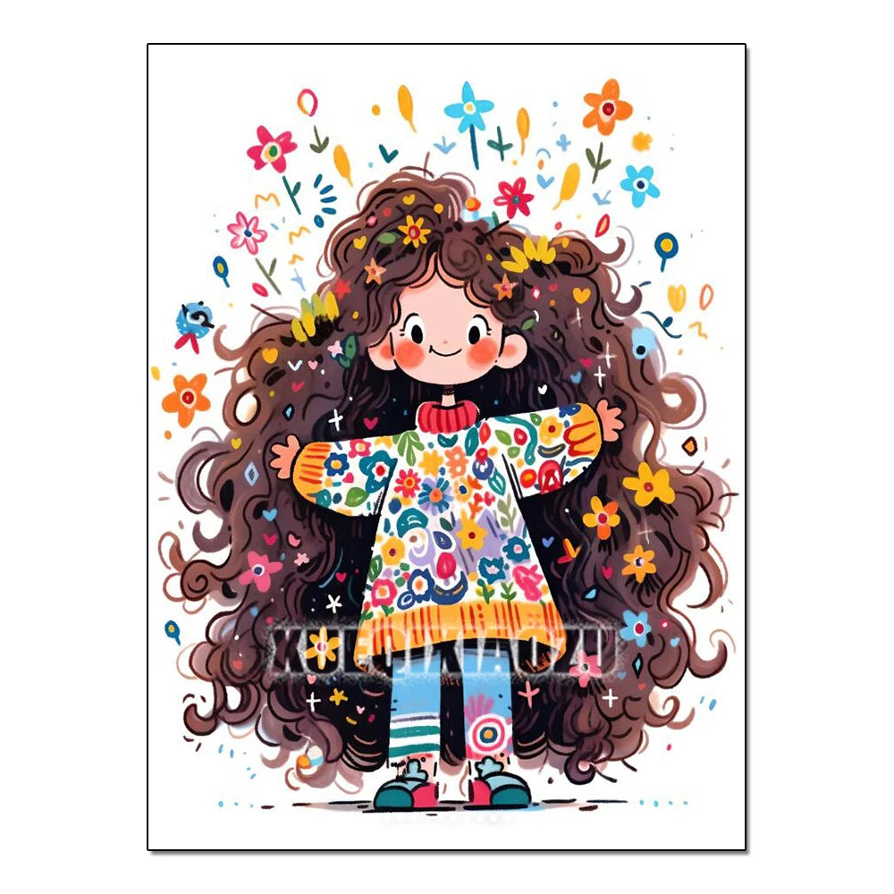 Peinture à diamants Kawaii Star Girl