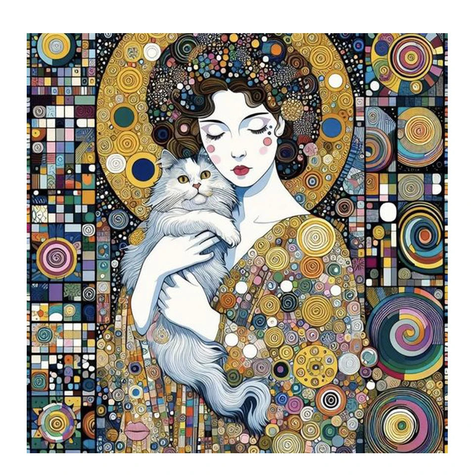 Peintures à diamants inspiration Klimt Le baiser et autres