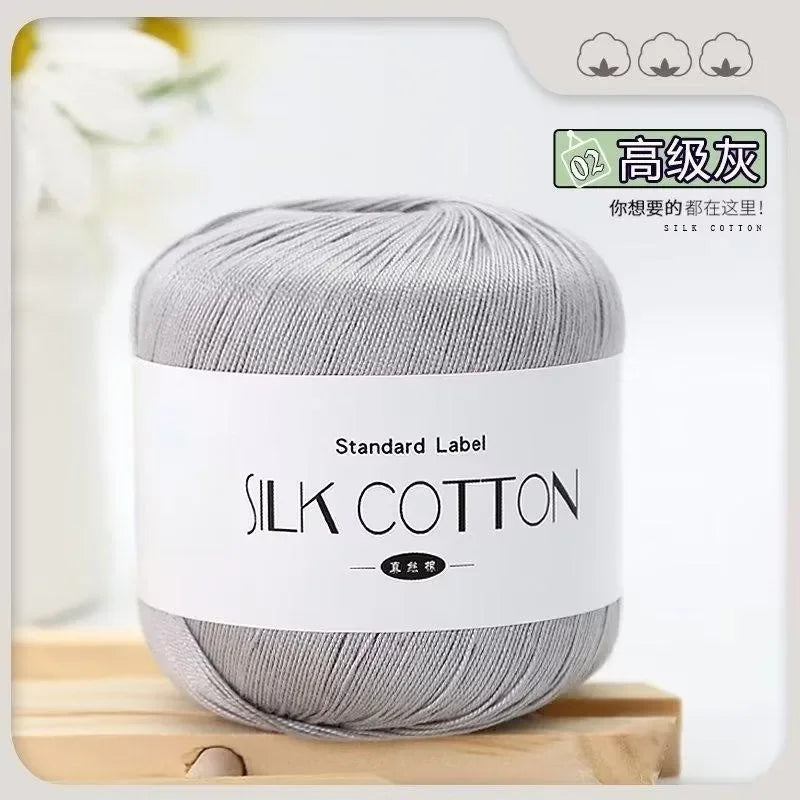 50g silk lace crochet yarn ball