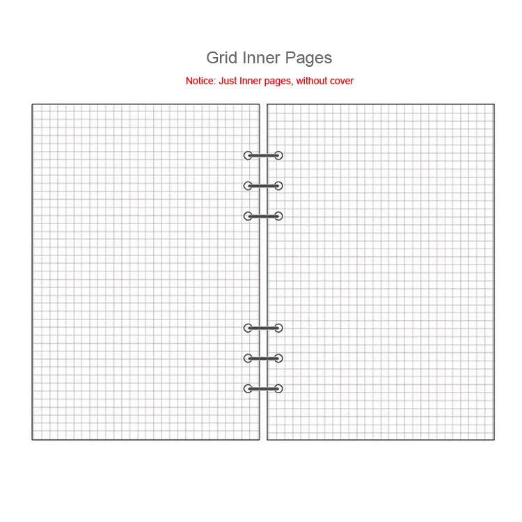 Refills of 45 sheets of A5 A6 A7 lined, dotted, to-do list and others