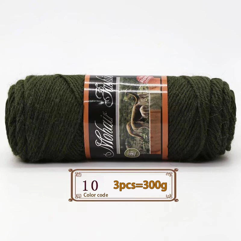 300gr de lana mohair diferentes colores