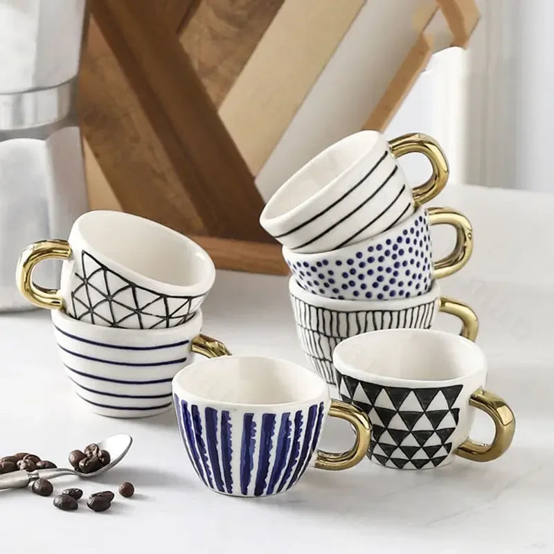 Taza estilo americano geometría irregular 100 o 330 ml