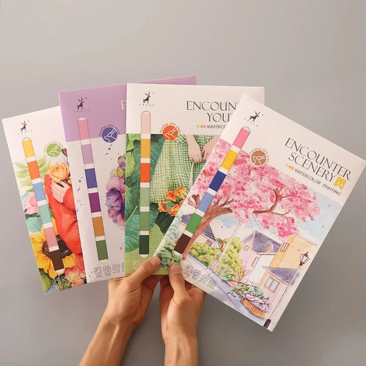 Pencil or Watercolor Coloring Book