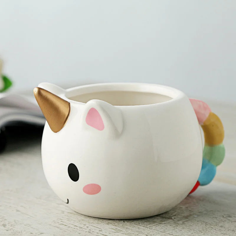 Cartoon Unicorn Mug for Kids