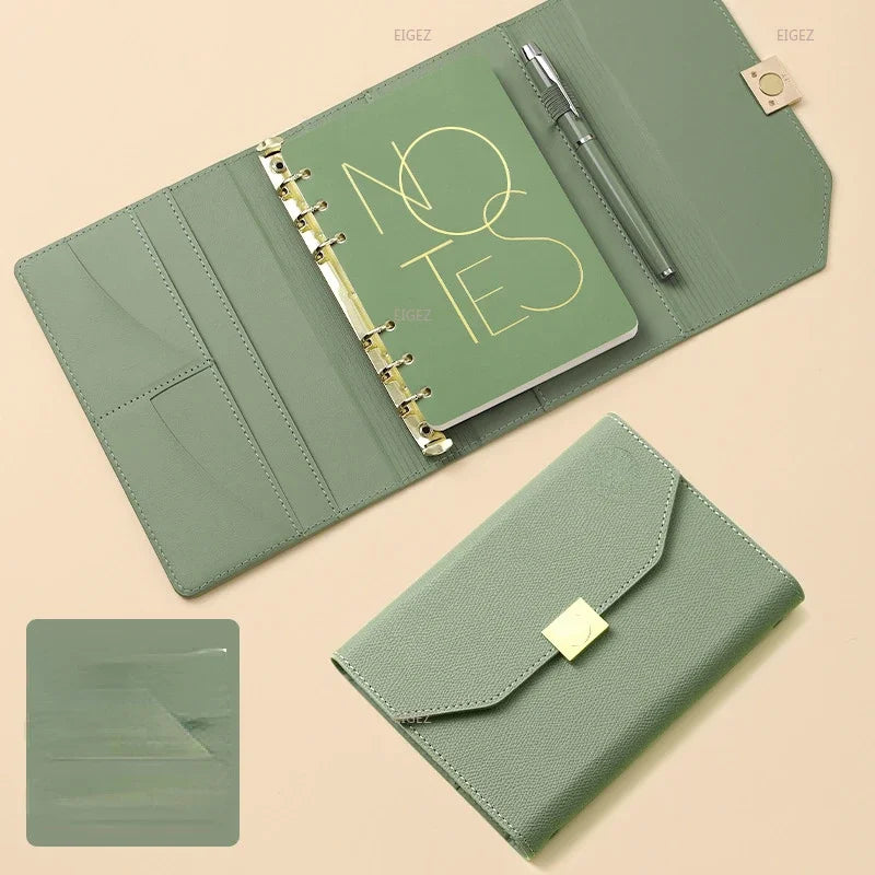 Refillable ring binder notebook