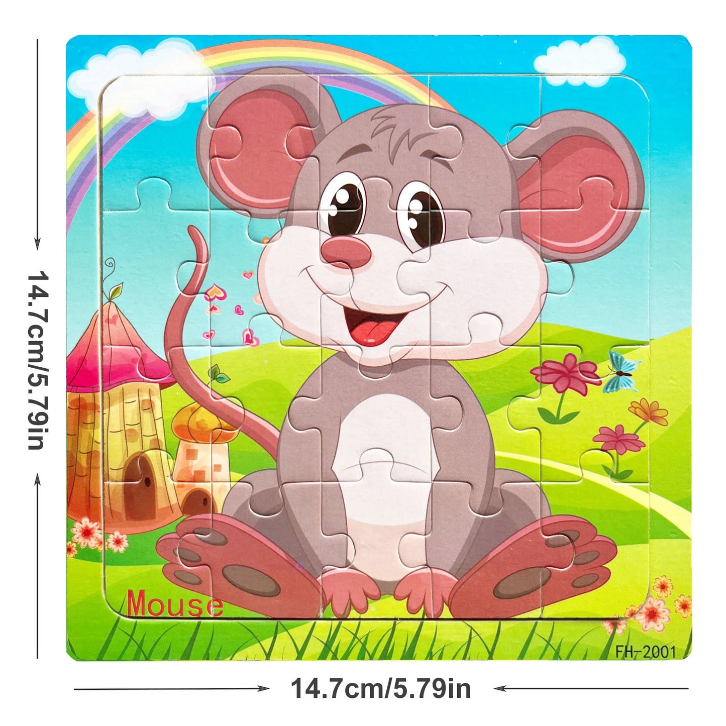 Puzzles en bois Pour enfant animaux ou moyens de transport