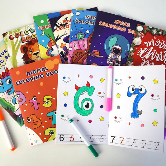 Ensemble de 8 livres de coloriage pour enfant