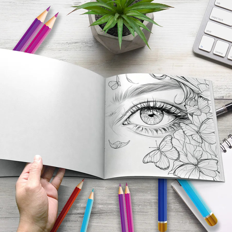 Livre de coloriage Yeux