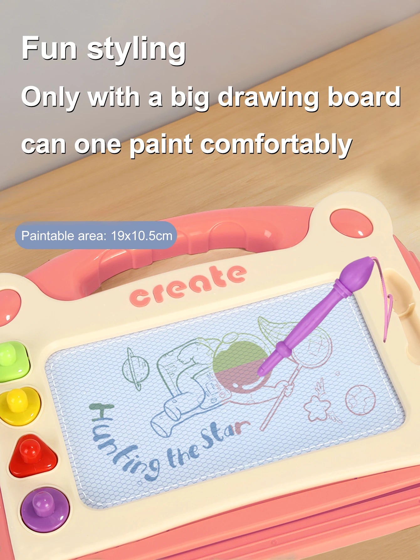 Magnetic drawing tablet for children