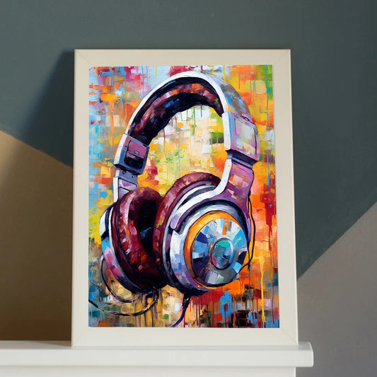 Kit de Peinture par numéros écouteur casque graffiti