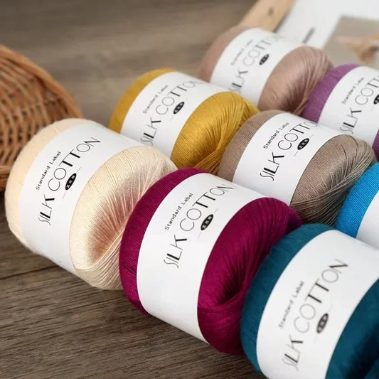 50g silk lace crochet yarn ball