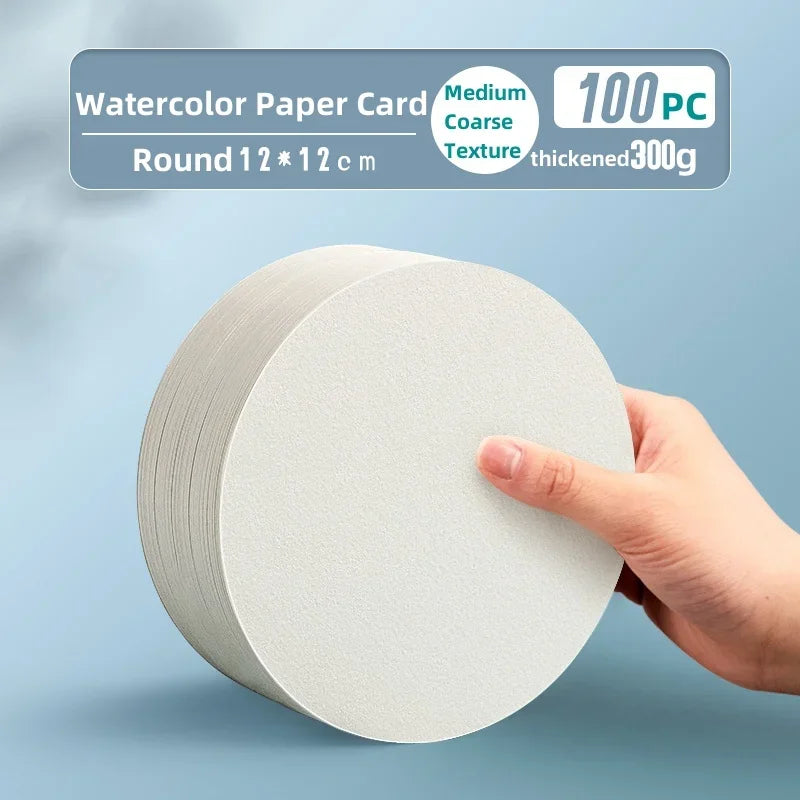 Watercolor paper Square/round 300gr 50/100/200 sheets