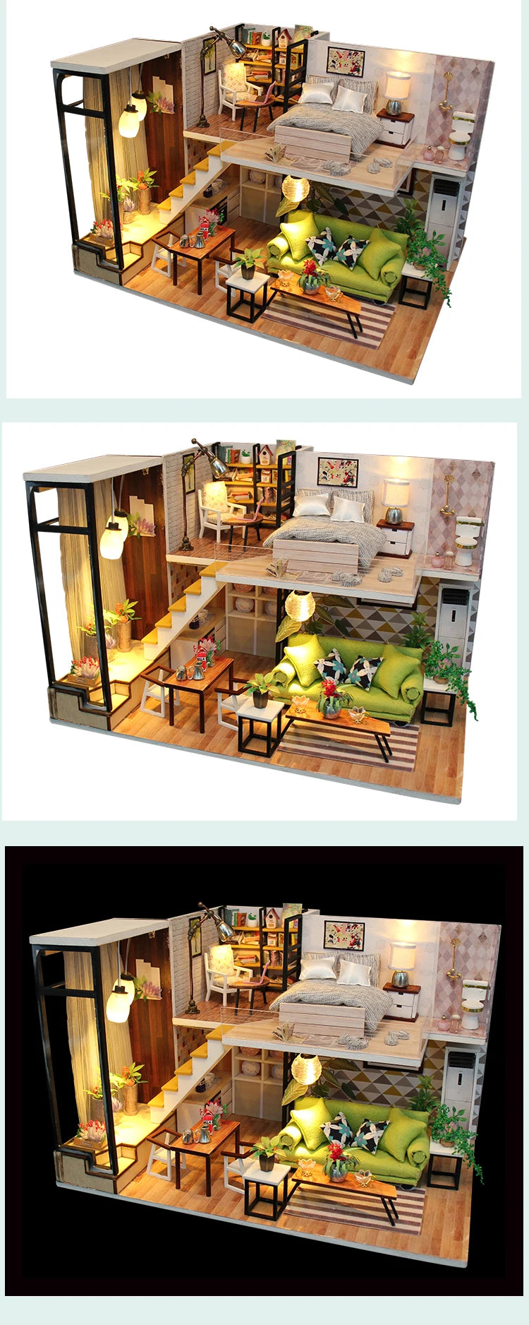 DIY Maquettes en  bois à assembler - maison de poupée _ Plusieurs modèles disponibles