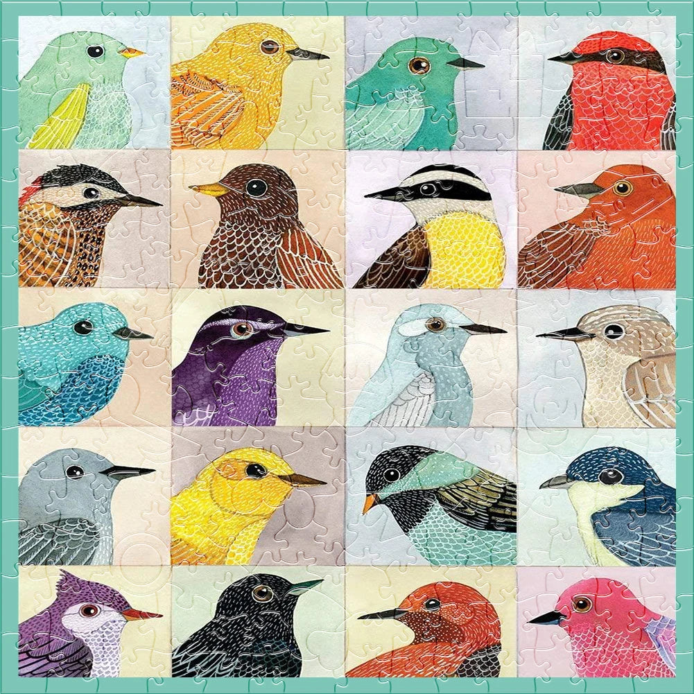 Puzzle en bois oiseaux