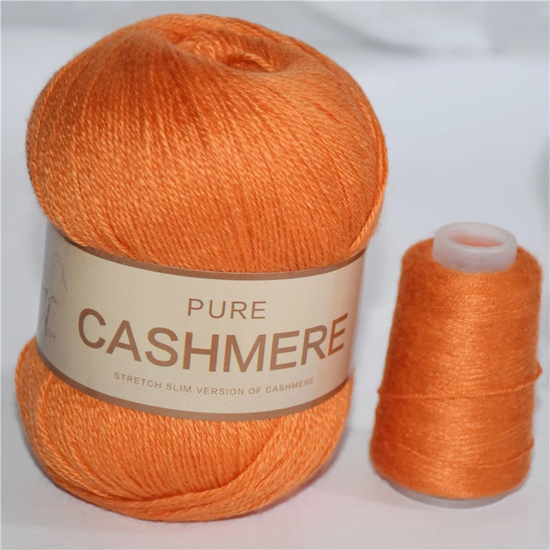 5 Pelotes de fil de Cashmere de Mongolie pour crochet 50gr x 5