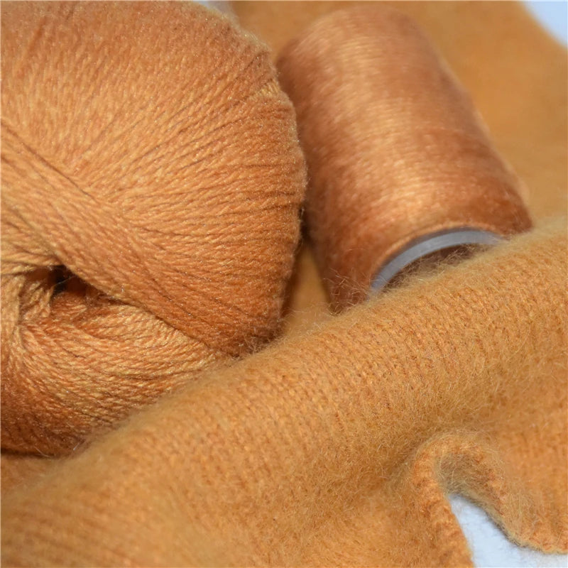 5 Pelotes de fil de Cashmere de Mongolie pour crochet 50gr x 5