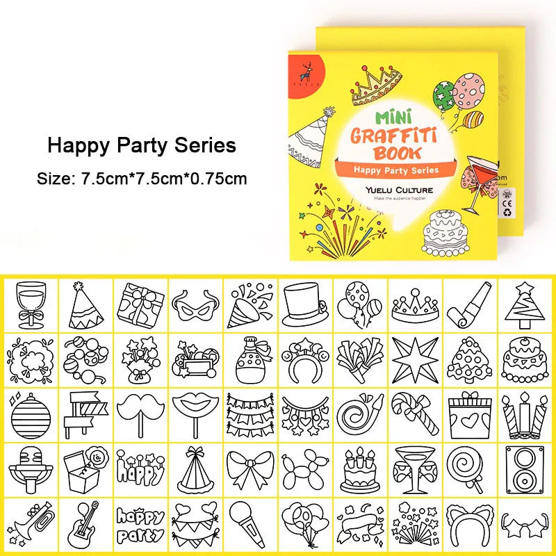 Mini coloring book 50 pages for children