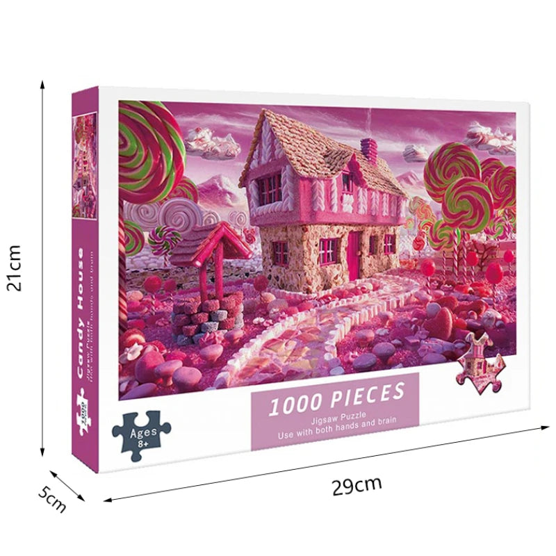 Puzzle de 1000 piezas para adultos Casa de dulces