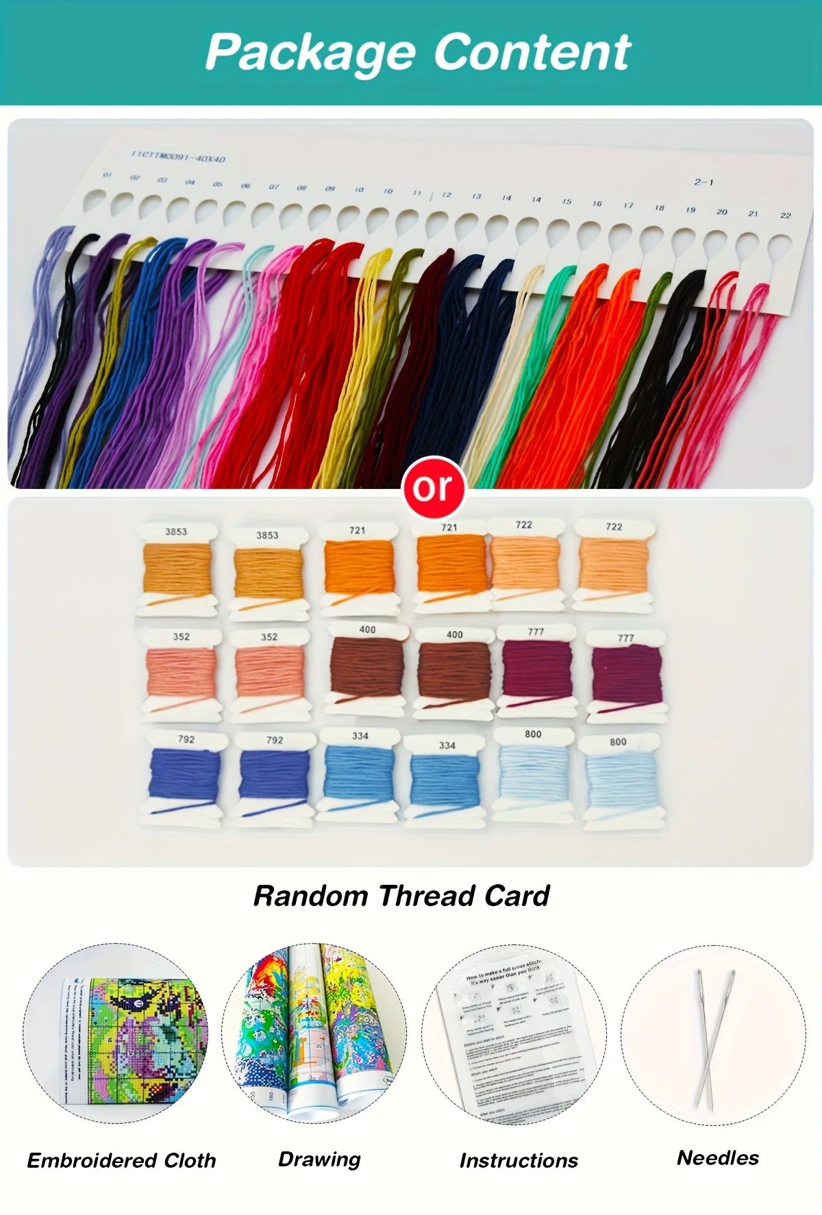 Kit de points de croix couture estampillé point de croix kit de bricolage