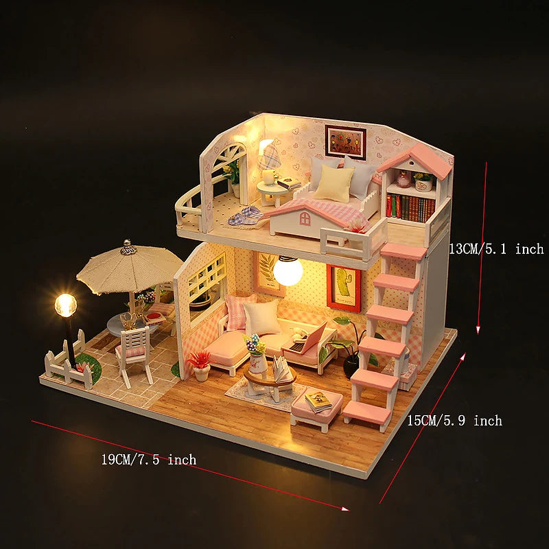 DIY Dollhouse Models, Multiple Choices: Cafe, Bedroom and Others