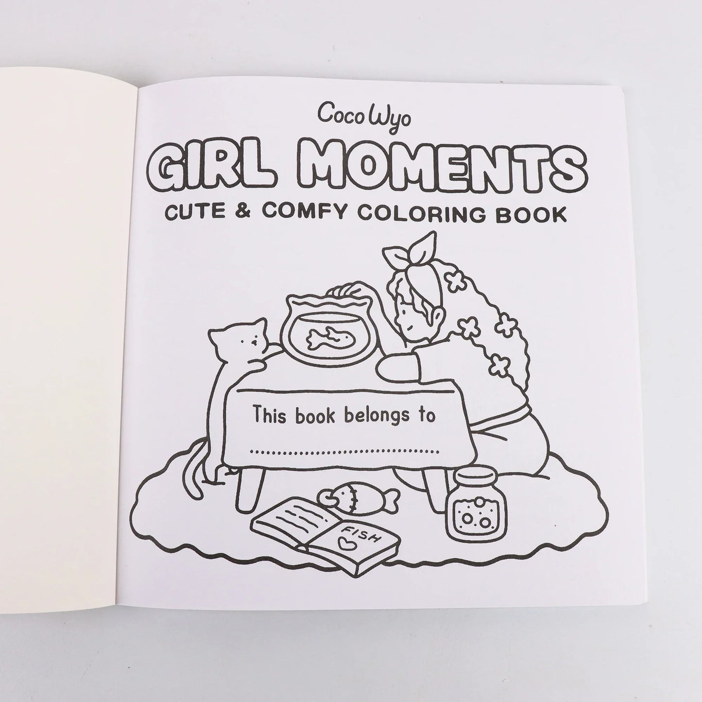 Cartoon Girl Moments Coloring Book