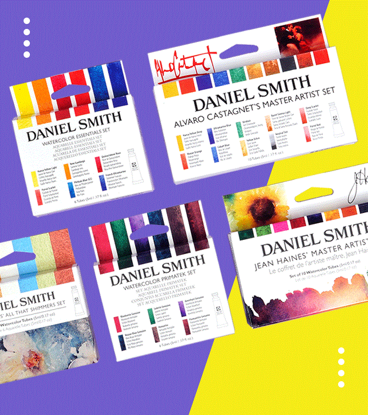 Acuarela profesional Daniel Smith, 10/6 colores, 5 ml