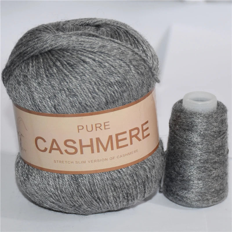 5 Pelotes de fil de Cashmere de Mongolie pour crochet 50gr x 5