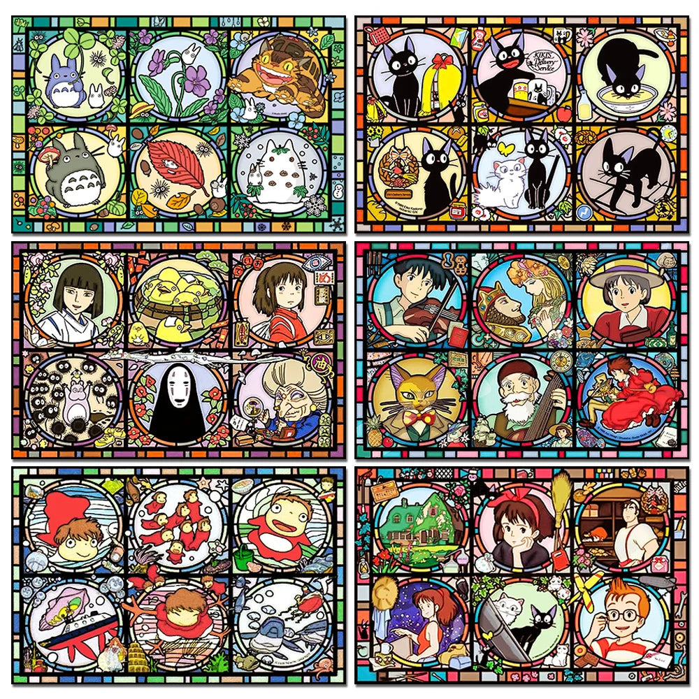 Kit de pintura de diamantes de anime japonés