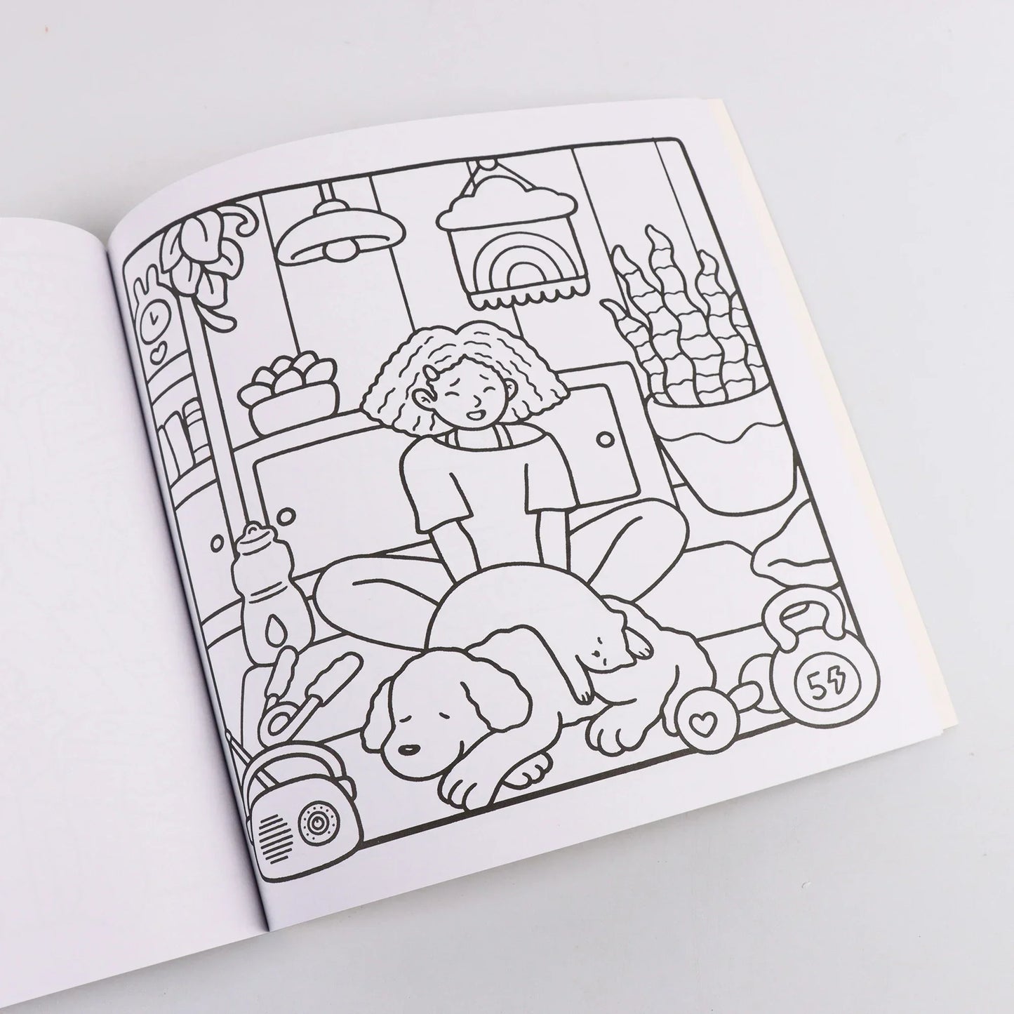 Livre de coloriage Cartoon Girl Moments