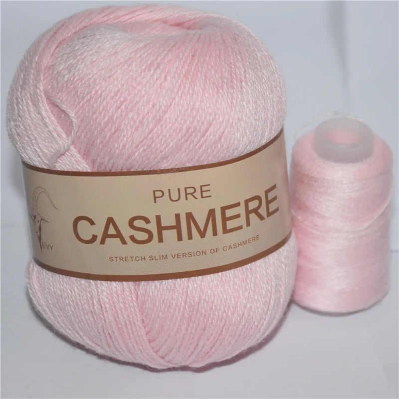 5 Pelotes de fil de Cashmere de Mongolie pour crochet 50gr x 5