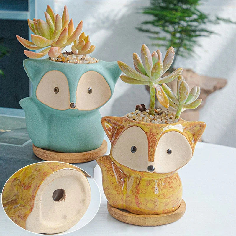 Mini Fox Shaped Pot