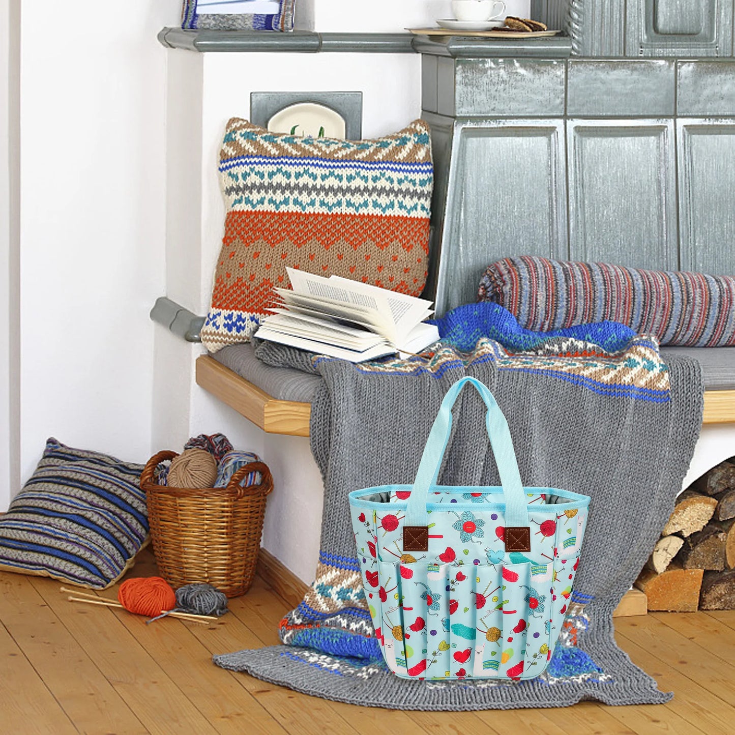 Sac de rangement pour Accessoires de Tricot, Crochet et Couture