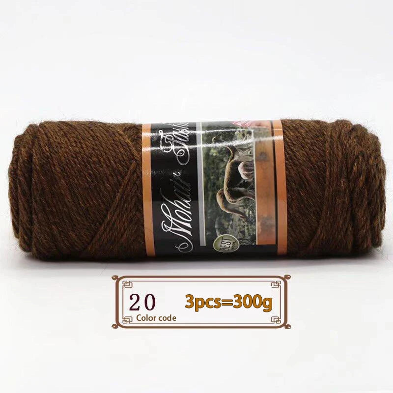 300gr de lana mohair diferentes colores