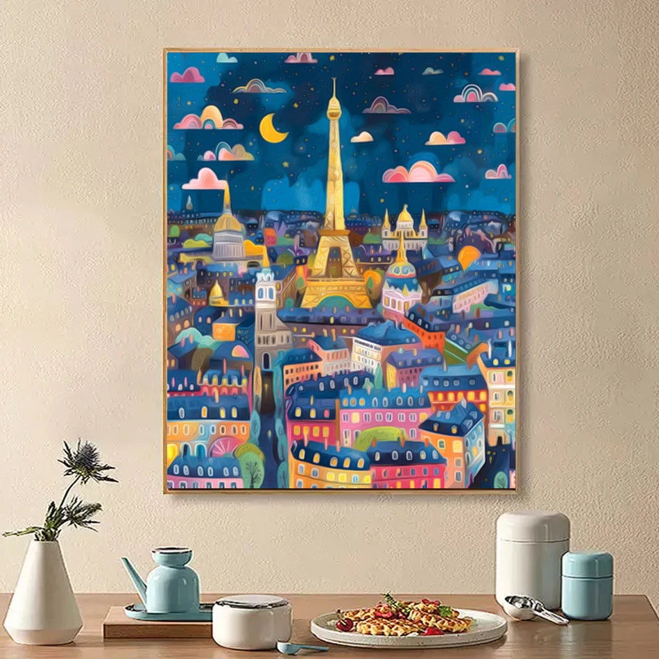 Pintura por números Tejados de París