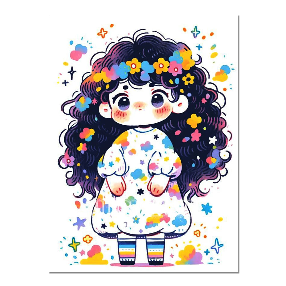 Peinture à diamants Kawaii Star Girl