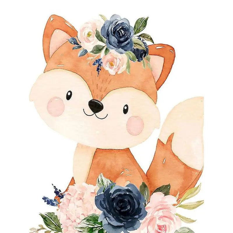 Animal paint by numbers for children